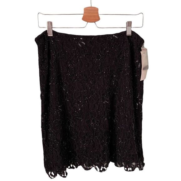 INC International Concepts Dresses & Skirts - NWT INC International Concepts Petite Handmade Black Sequins Mini Skirt in 12P